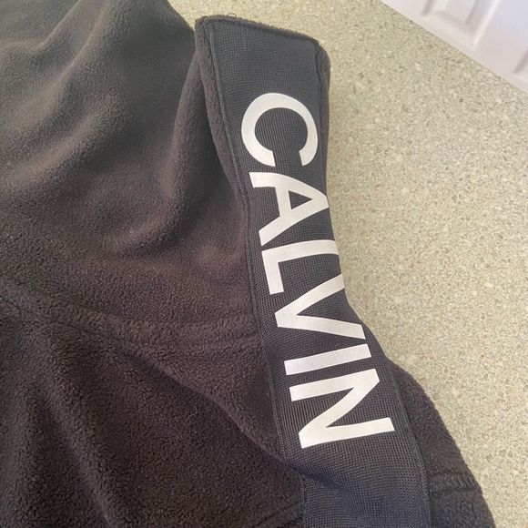 Calvin Klein Performance Women's Fleece Mock-Neck Sweatshirt Black-Large - Picture 2 of 6